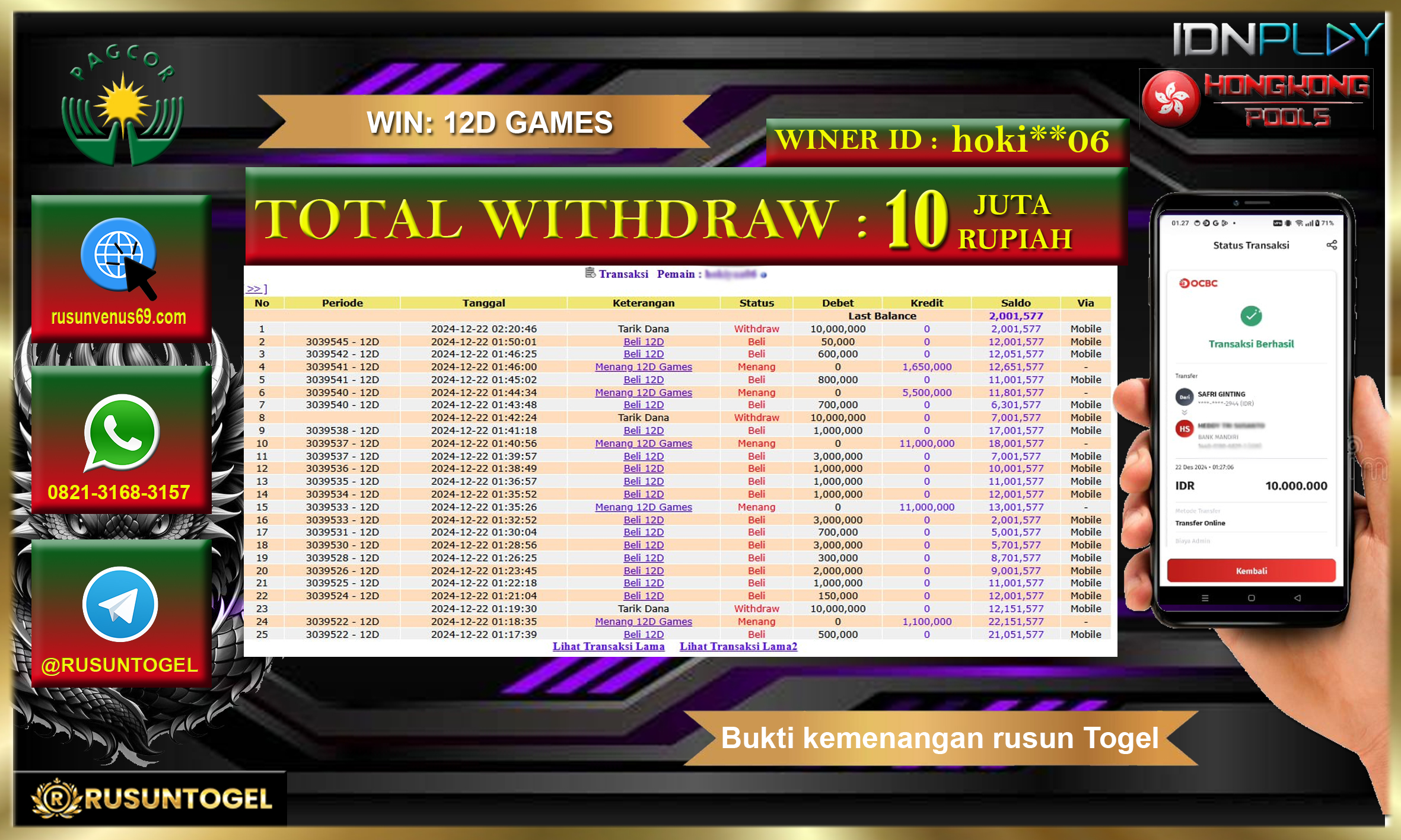 PREDIKSI RUSUNTOGEL