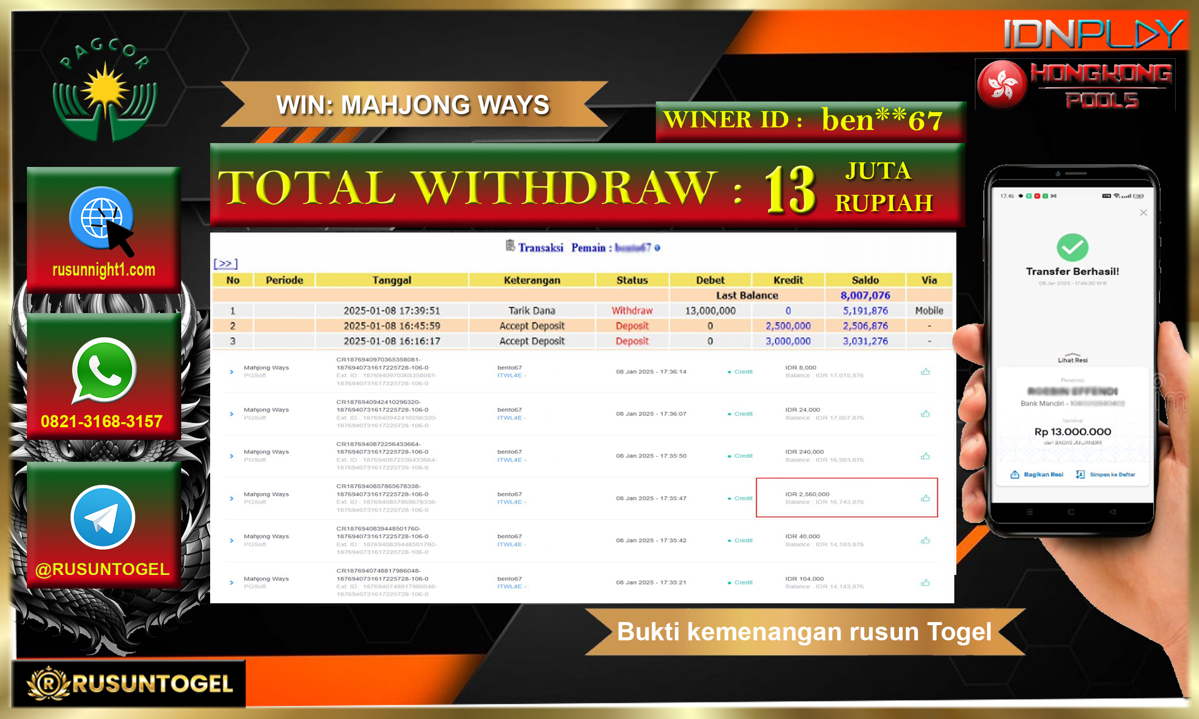 PREDIKSI RUSUNTOGEL
